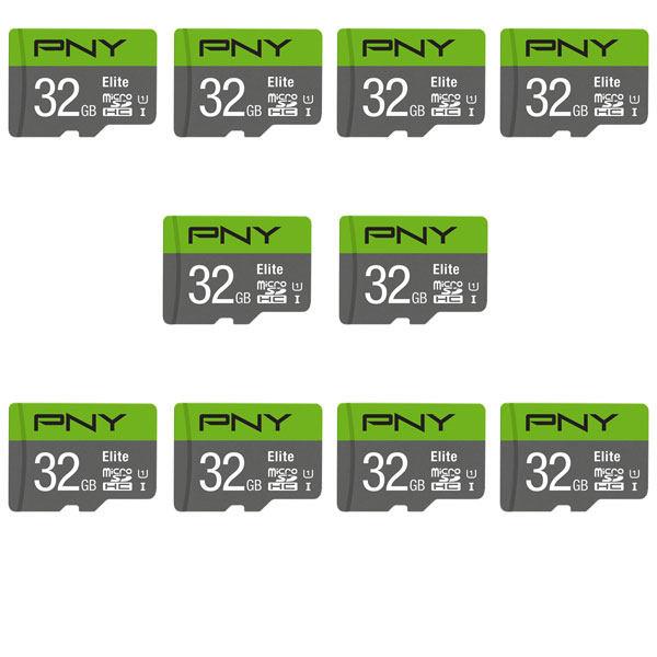 کارت حافظه microSDXC پی ان وای مدل Elite کلاس 10 استاندارد UHS-I سرعت 100MBps ظرفیت 32 گیگابایت